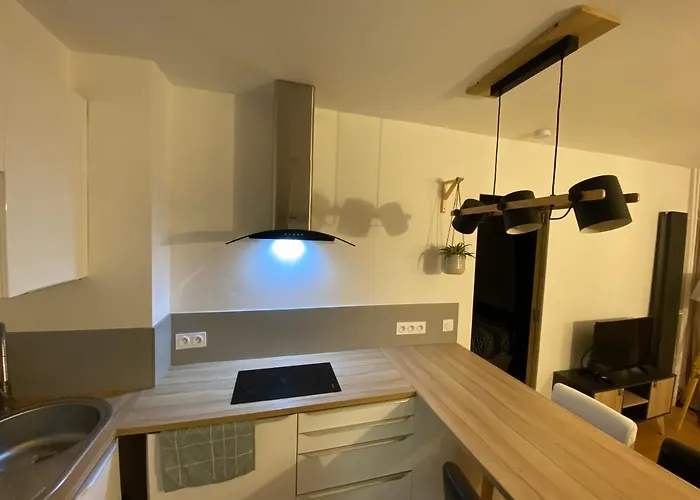T2 Lumineux Centre Ville Proche Metro, Parking Gratuit,1 Chambre, 1 Grande Piece A Vivre